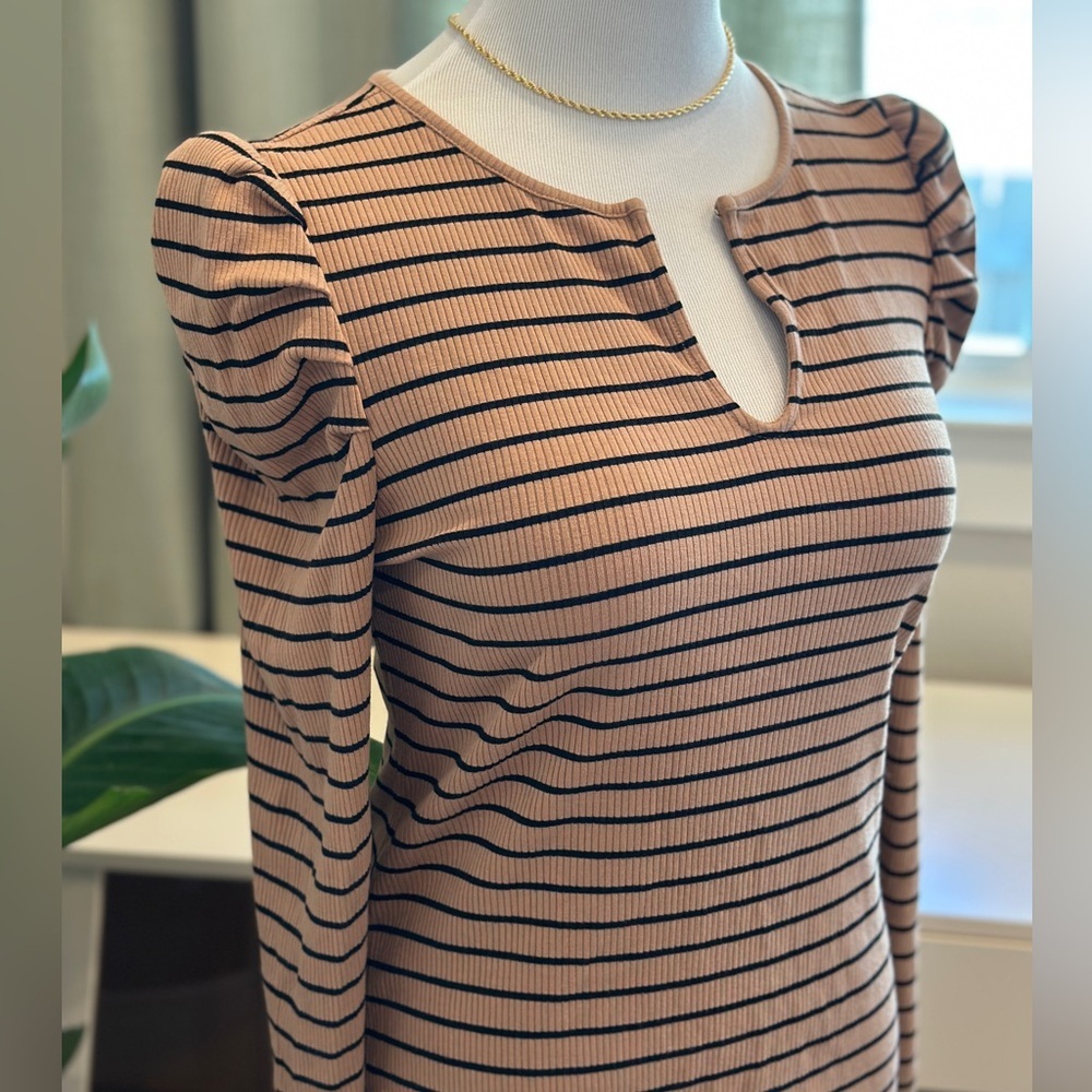 Anne Taylor Puff Shoulder Long Sleeve